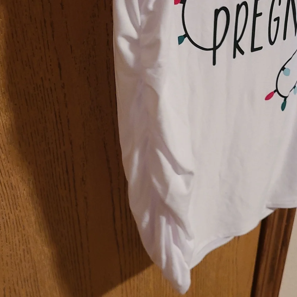 NWT M (8-10) Time & Tru Maternity SS Tee - Picture 7 of 11